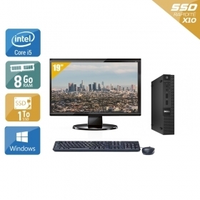 Dell Optiplex 9020M USDT i5 avec Écran 19 pouces 8Go RAM 1To SSD Windows 10