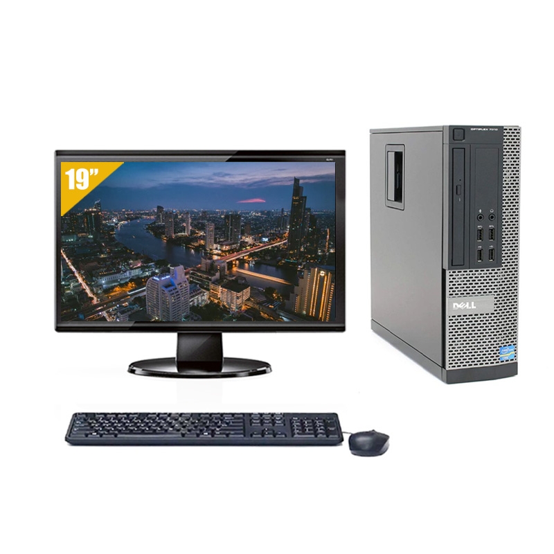 Dell Optiplex 990 SFF i3 avec Écran 19 pouces 8Go RAM 500Go HDD Linux