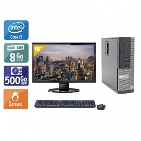 Dell Optiplex 990 SFF i5 avec Écran 19 pouces 8Go RAM 500Go HDD Linux