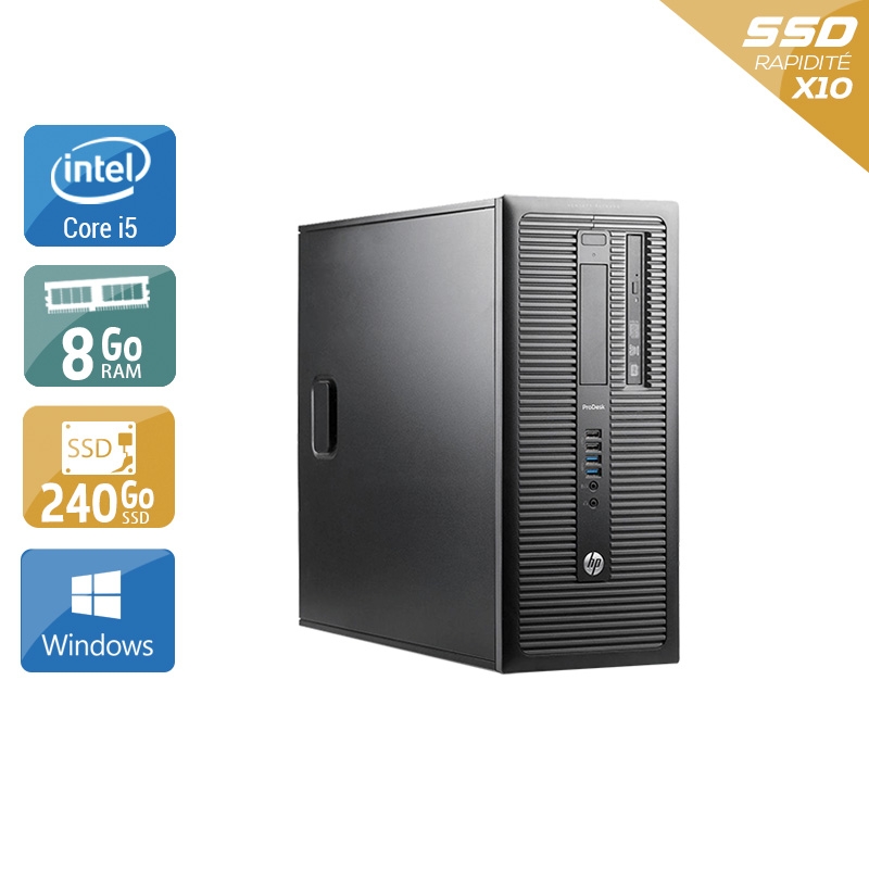 Acheter HP ProDesk 600 G1 Tower i5 - 8Go RAM 240Go SSD Windows 10 Très bon étatOccasion certifiée reconditionnée Bon état - 232,50 € HP ProDesk 600 G1 Tower i5 - 8Go RAM 240Go SSD Windows 10 Très bon étatOccasion certifiée reconditionnée Bon état - reconditionné disponible sur Kiatoo