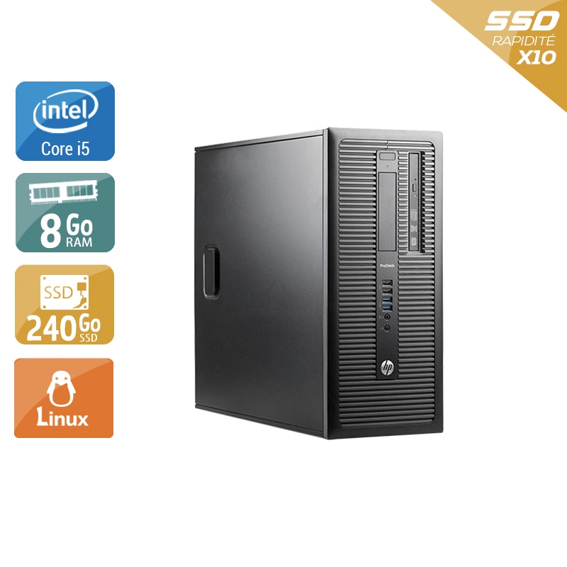 Acheter HP ProDesk 600 G1 Tower i5 - 8Go RAM 240Go SSD Linux Bon étatOccasion certifiée reconditionnée Bon état - 190,83 € HP ProDesk 600 G1 Tower i5 - 8Go RAM 240Go SSD Linux Bon étatOccasion certifiée reconditionnée Bon état - reconditionné disponible sur Kiatoo