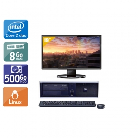 HP Compaq dc7900 SFF Core 2 Duo avec Écran 19 pouces 8Go RAM 500Go HDD Linux