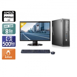 HP EliteDesk 705 G1 SFF AMD A4 + Écran - 19'' 8Go RAM 500Go HDD Linux Bon état -  reconditionné disponible sur Kiatoo
