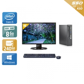 HP EliteDesk 800 G1 USDT i5 avec Écran 19 pouces 8Go RAM 240Go SSD Windows 10
