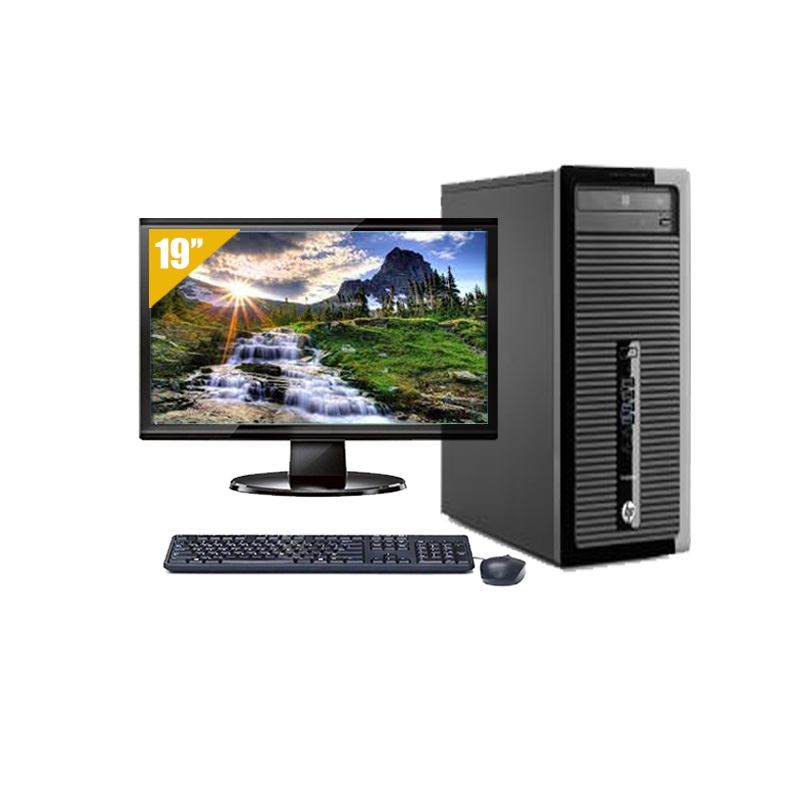 HP ProDesk 400 G1 Tower Pentium G Dual Core avec Écran 19 pouces 8Go RAM 240Go SSD Linux