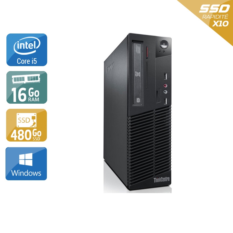 Acheter Lenovo ThinkCentre M81 SFF i5 - 16Go RAM 480Go SSD Windows 10 État correctOccasion certifiée reconditionnée Bon état - 240,83 € Lenovo ThinkCentre M81 SFF i5 - 16Go RAM 480Go SSD Windows 10 État correctOccasion certifiée reconditionnée Bon état - reconditionné disponible sur Kiatoo