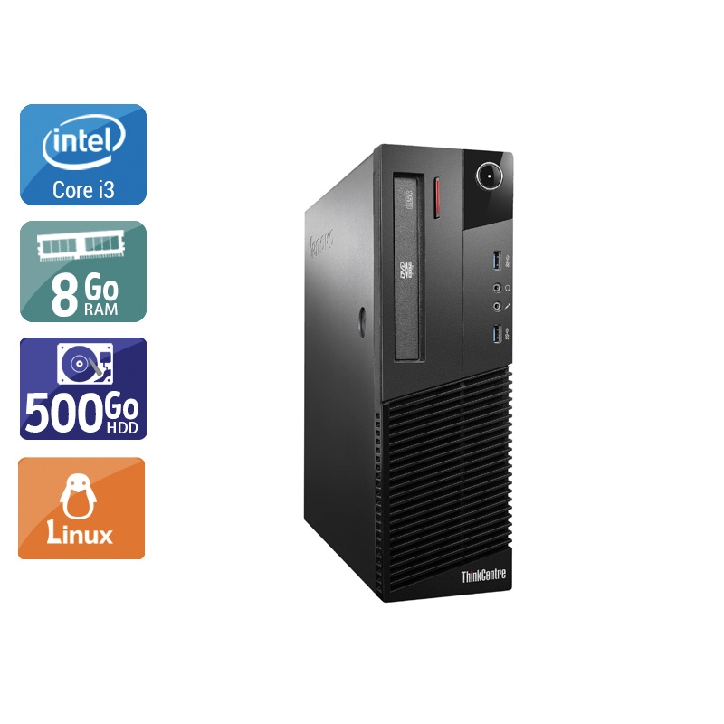 Acheter Lenovo ThinkCentre M93 SFF i3 - 8Go RAM 500Go HDD Linux État correctOccasion certifiée reconditionnée - 165,83 € Lenovo ThinkCentre M93 SFF i3 - 8Go RAM 500Go HDD Linux État correctOccasion certifiée reconditionnée - reconditionné disponible sur Kiatoo