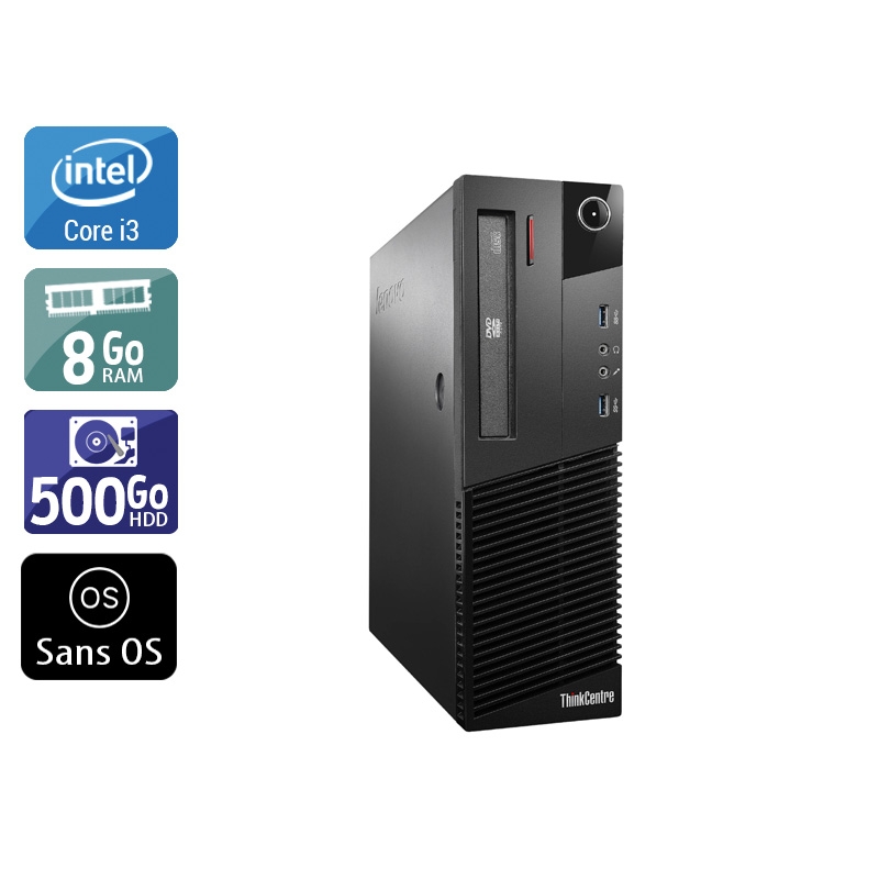 Acheter Lenovo ThinkCentre M93 SFF i3 - 8Go RAM 500Go HDD Sans OS Bon étatOccasion certifiée reconditionnée Bon état - 190,83 € Lenovo ThinkCentre M93 SFF i3 - 8Go RAM 500Go HDD Sans OS Bon étatOccasion certifiée reconditionnée Bon état - reconditionné disponible sur Kiatoo