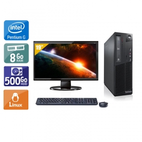 Lenovo ThinkCentre M81 SFF Pentium G Dual Core avec Écran 19 pouces 8Go RAM 500Go HDD Linux