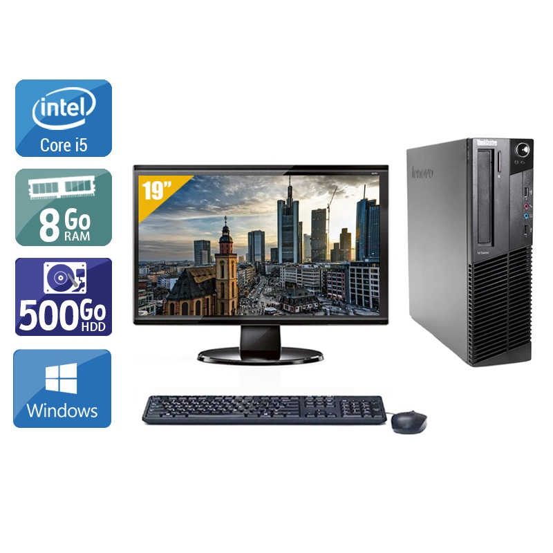 Acheter Lenovo ThinkCentre M83 SFF i5 + Écran - 19'' 8Go RAM 500Go HDD Windows 10 Bon étatOccasion certifiée reconditionnée Bon état - 224,17 € Lenovo ThinkCentre M83 SFF i5 + Écran - 19'' 8Go RAM 500Go HDD Windows 10 Bon étatOccasion certifiée reconditionnée Bon état - reconditionné disponible sur Kiatoo
