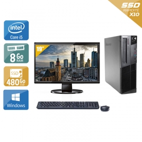 Lenovo ThinkCentre M83 SFF i5 avec Écran 19 pouces 8Go RAM 480Go SSD Windows 10