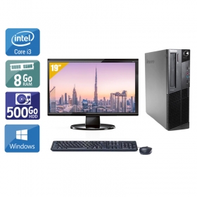 Lenovo ThinkCentre M90 SFF i3 avec Écran 19 pouces 8Go RAM 500Go HDD Windows 10