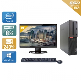 Lenovo ThinkCentre M900 SFF i5 Gen 6 avec Écran 19 pouces 8Go RAM 240Go SSD Windows 10