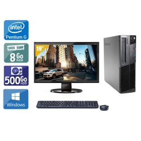 Lenovo ThinkCentre M91 SFF Pentium G Dual Core avec Écran 19 pouces 8Go RAM 500Go HDD Windows 10