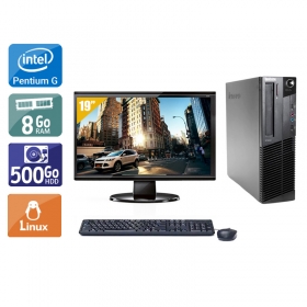 Lenovo ThinkCentre M91 SFF Pentium G Dual Core avec Écran 19 pouces 8Go RAM 500Go HDD Linux