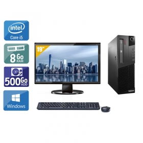 Lenovo ThinkCentre M93 SFF i5 avec Écran 19 pouces 8Go RAM 500Go HDD Windows 10