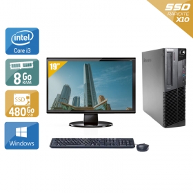 Lenovo ThinkCentre M83 SFF i3 avec Écran 19 pouces 8Go RAM 480Go SSD Windows 10