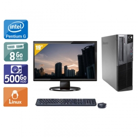 Lenovo ThinkCentre M83 SFF Pentium G Dual Core avec Écran 19 pouces 8Go RAM 500Go HDD Linux