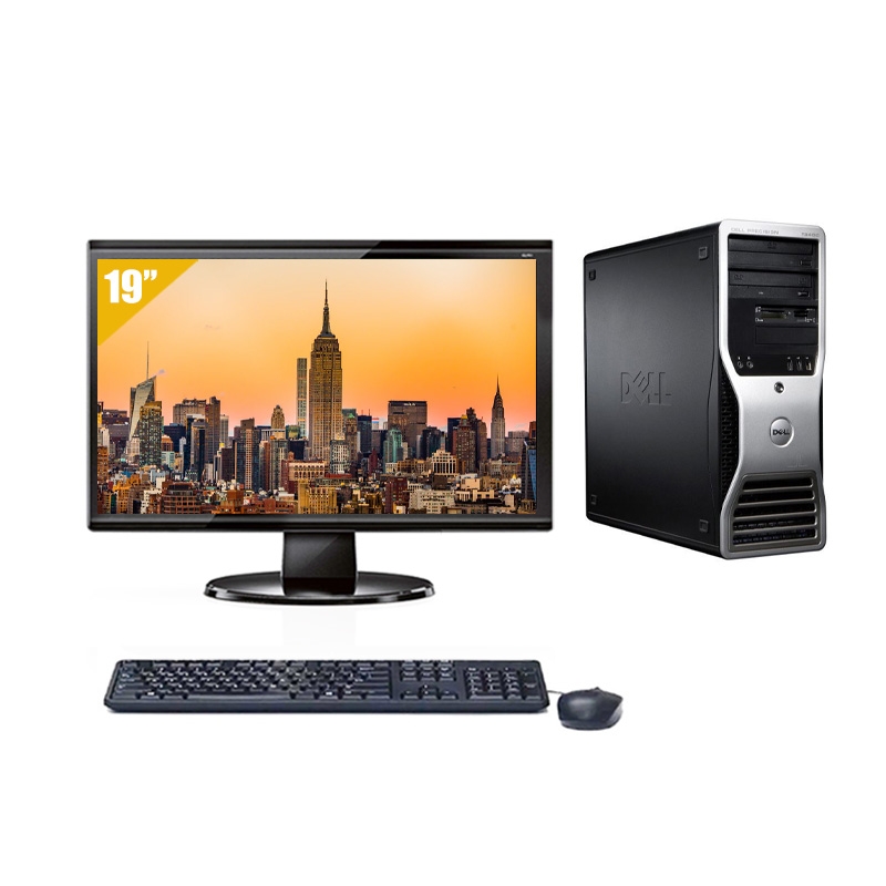 Dell Précision 390 Tower Core 2 Duo avec Écran 19 pouces 8Go RAM 500Go HDD Linux