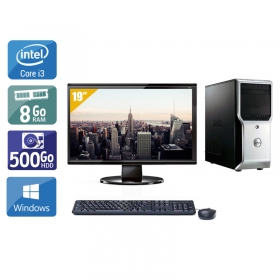 Dell Précision T1500 Tower i3 avec Écran 19 pouces 8Go RAM 500Go HDD Windows 10
