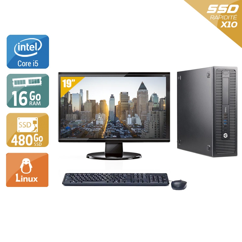 Acheter HP ProDesk 600 G1 SFF i5 + Écran - 19'' 16Go RAM 480Go SSD Linux État correctOccasion certifiée reconditionnée Bon état - 274,17 € HP ProDesk 600 G1 SFF i5 + Écran - 19'' 16Go RAM 480Go SSD Linux État correctOccasion certifiée reconditionnée Bon état - reconditionné disponible sur Kiatoo