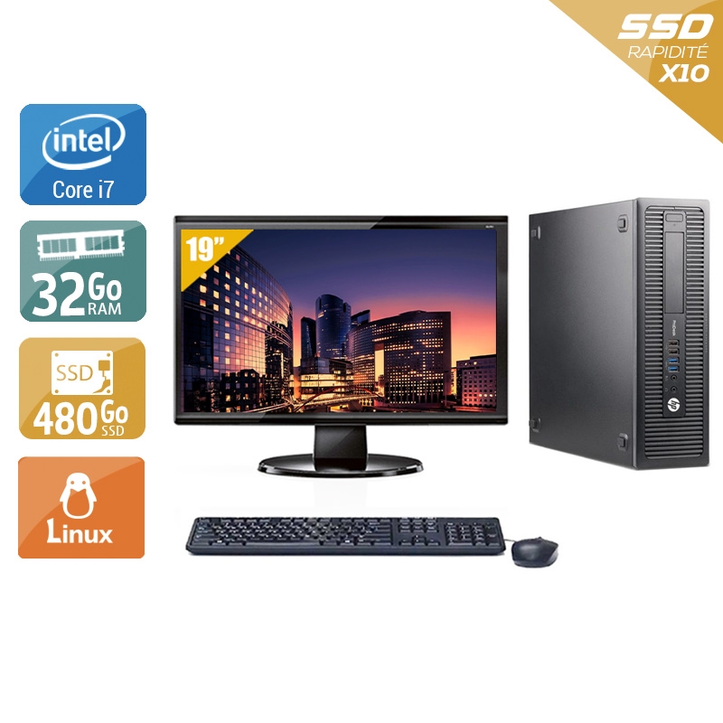 Acheter HP ProDesk 600 G1 SFF i7 + Écran - 19'' 32Go RAM 480Go SSD Windows 10 Bon étatOccasion certifiée reconditionnée Bon état - 365,83 € HP ProDesk 600 G1 SFF i7 + Écran - 19'' 32Go RAM 480Go SSD Windows 10 Bon étatOccasion certifiée reconditionnée Bon état - reconditionné disponible sur Kiatoo