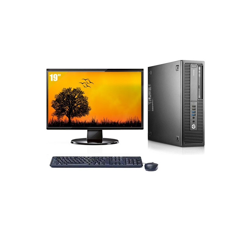 HP EliteDesk 800 G1 SFF Pentium G Dual Core avec Écran 19 pouces 8Go RAM 500Go HDD Sans OS