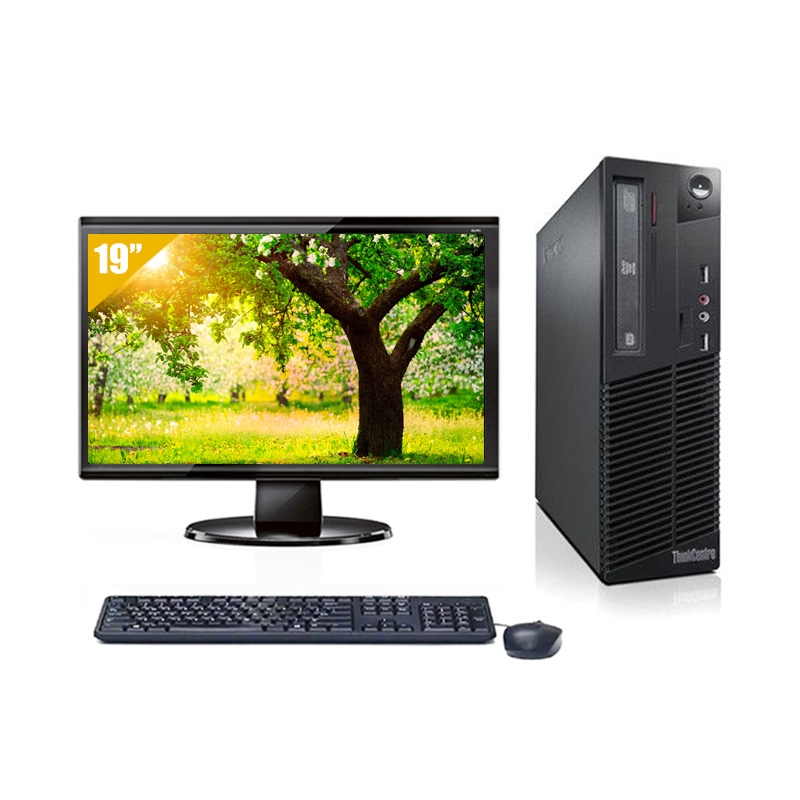 Lenovo ThinkCentre M71 SFF Celeron Dual Core avec Écran 19 pouces 8Go RAM 500Go HDD Windows 10