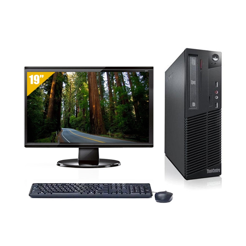 Lenovo ThinkCentre M71 SFF i5 avec Écran 19 pouces 8Go RAM 240Go SSD Linux