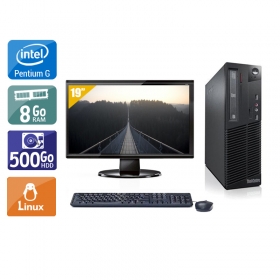Lenovo ThinkCentre M72E SFF Pentium G Dual Core avec Écran 19 pouces 8Go RAM 500Go HDD Linux