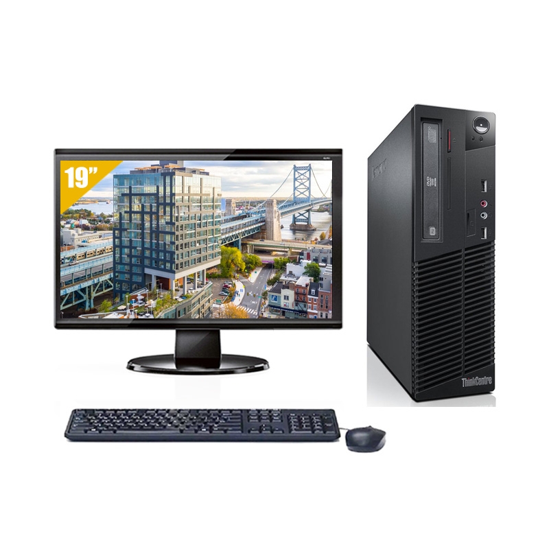 PC avec Écran Lenovo ThinkCentre M73 SFF i3 19