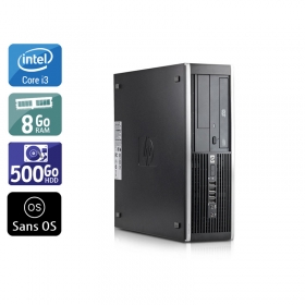 HP Compaq Elite 8100 SFF i3 8Go RAM 500Go HDD Sans OS