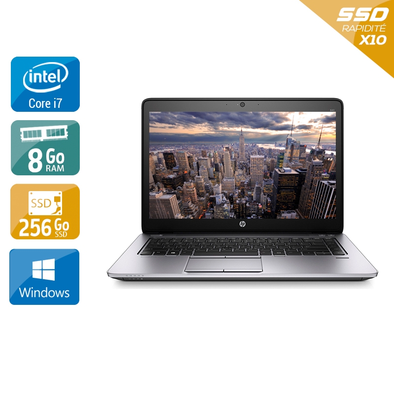 HP Elitebook 840 G2 i7 8Go RAM 256Go SSD Windows 10