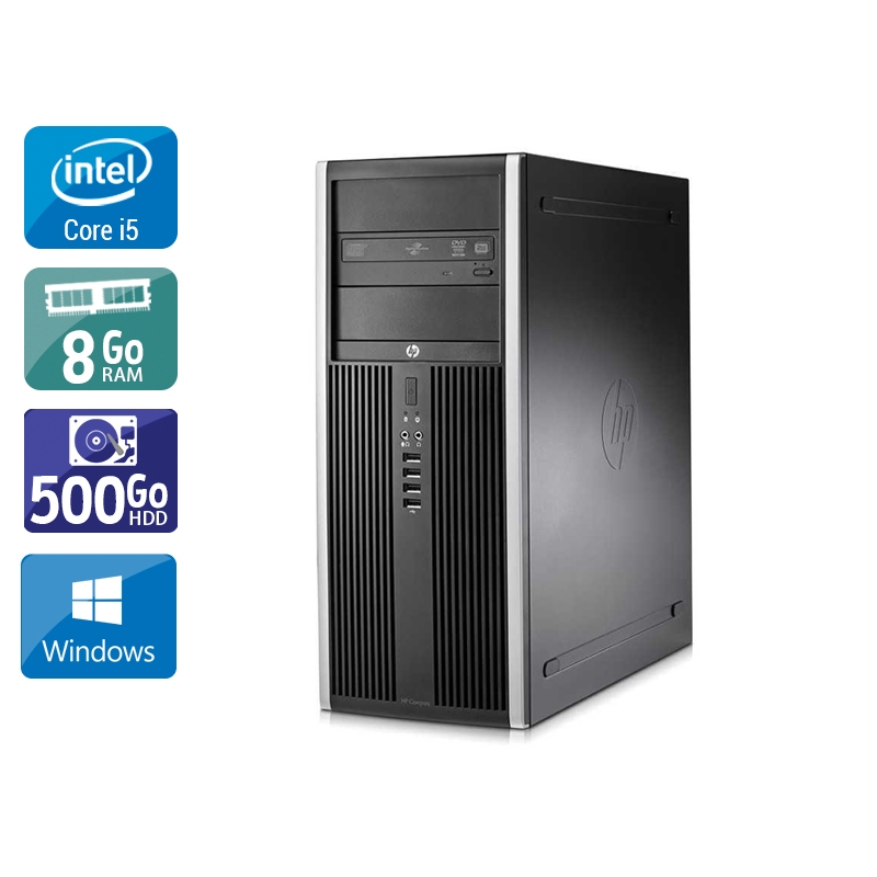 HP Compaq Elite 8100 Tower i5 - 8Go RAM 500Go HDD Windows 10  Bon étatOccasion certifiée reconditionnée Bon état -  reconditionné disponible sur Kiatoo