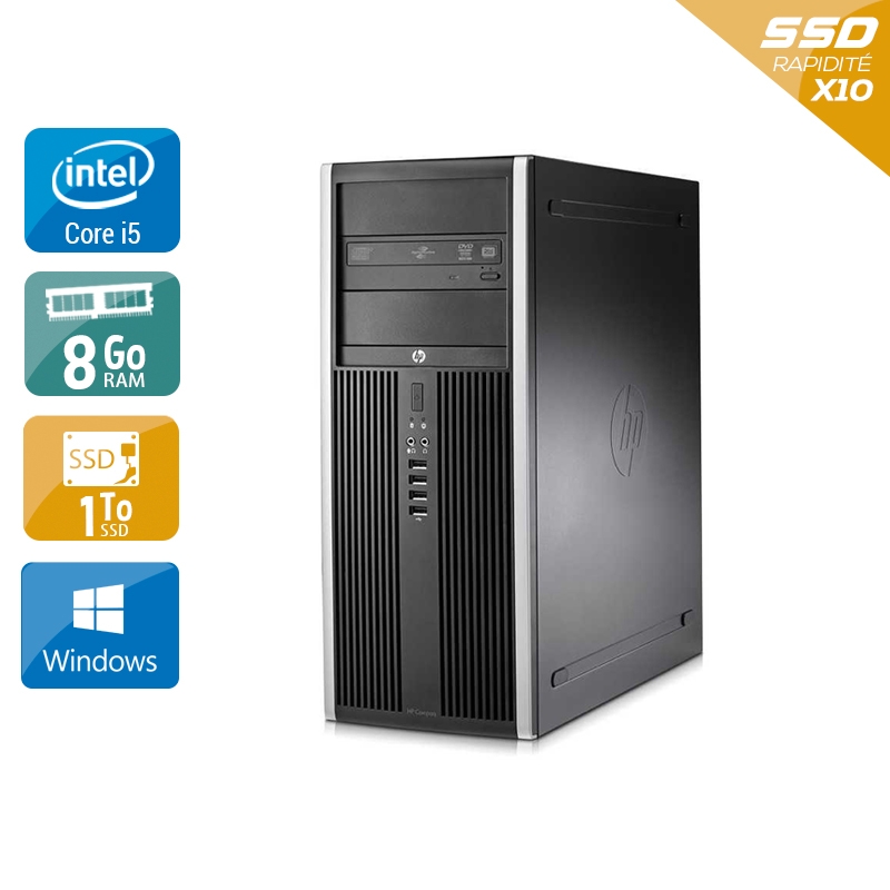 HP Compaq Elite 8100 Tower i5 - 8Go RAM 1To SSD Windows 10  Bon étatOccasion certifiée reconditionnée Bon état -  reconditionné disponible sur Kiatoo
