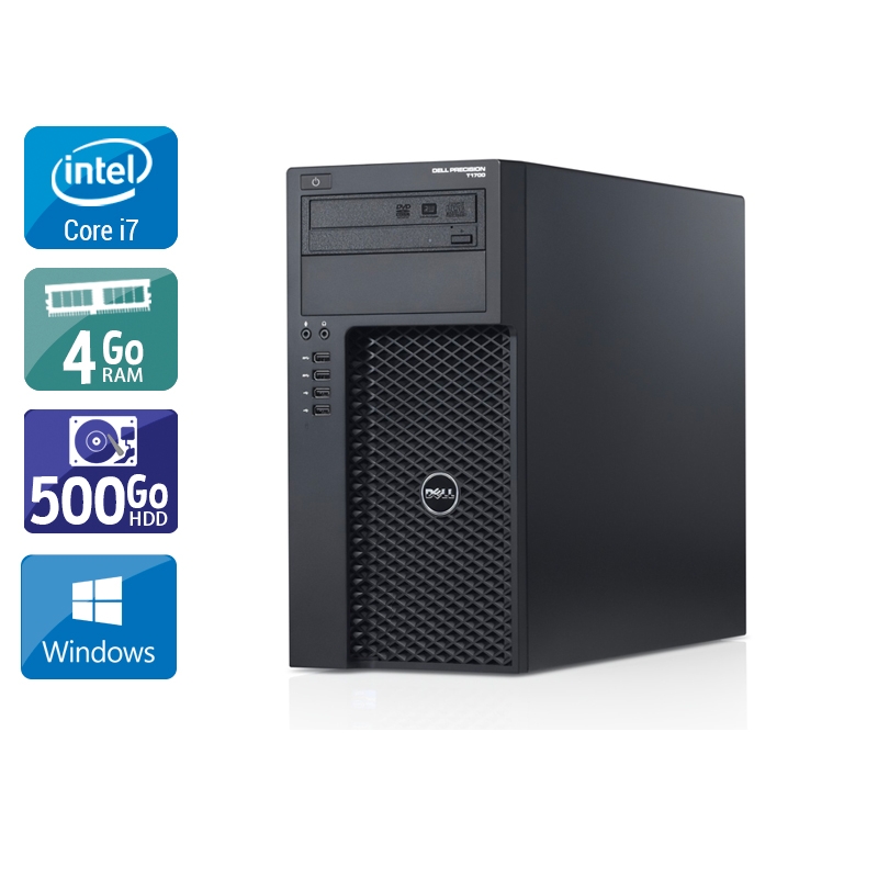 Acheter Dell Precision T1700 Tower i7 - 4Go RAM 500Go HDD Windows 10 Très bon étatOccasion certifiée reconditionnée Bon état - 232,50 € Dell Precision T1700 Tower i7 - 4Go RAM 500Go HDD Windows 10 Très bon étatOccasion certifiée reconditionnée Bon état - reconditionné disponible sur Kiatoo