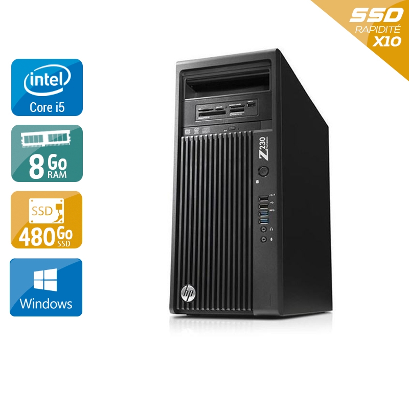 Acheter HP Workstation Z230 Tower i5 - 8Go RAM 480Go SSD Windows 10 Bon étatOccasion certifiée reconditionnée Bon état - 232,50 € HP Workstation Z230 Tower i5 - 8Go RAM 480Go SSD Windows 10 Bon étatOccasion certifiée reconditionnée Bon état - reconditionné disponible sur Kiatoo