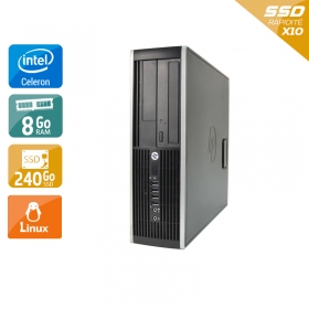 HP Compaq Pro 6200 SFF Celeron Dual Core 8Go RAM 240Go SSD Linux