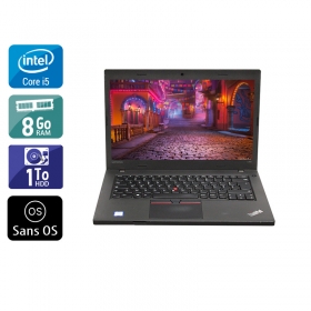 Lenovo Thinkpad T460 i5 Gen 6  - 8Go RAM 1To HDD Sans OS
