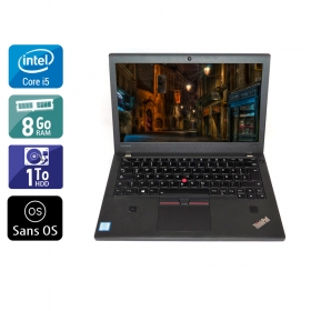Lenovo Thinkpad X270 i5 Gen 6  - 8Go RAM 1To HDD Sans OS
