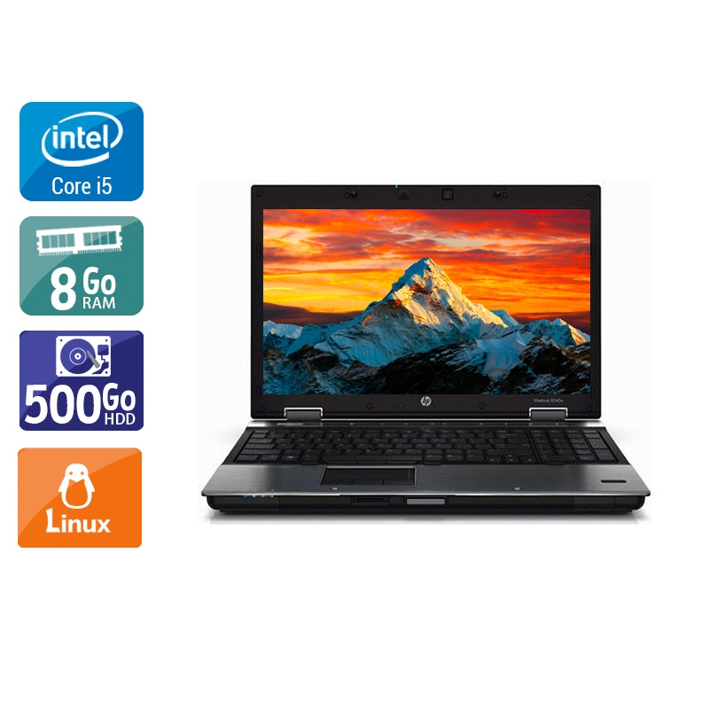 HP EliteBook 8440p i5  - 8Go RAM 500Go HDD Linux