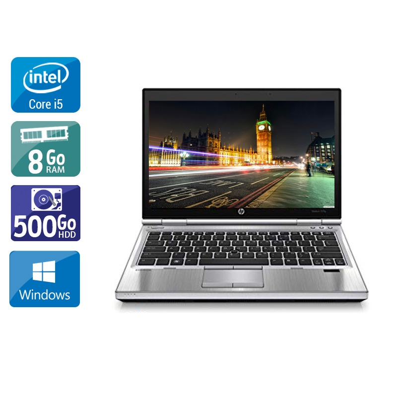 HP EliteBook 2570p 12,5" i5 - 8Go RAM 500Go HDD Windows 10