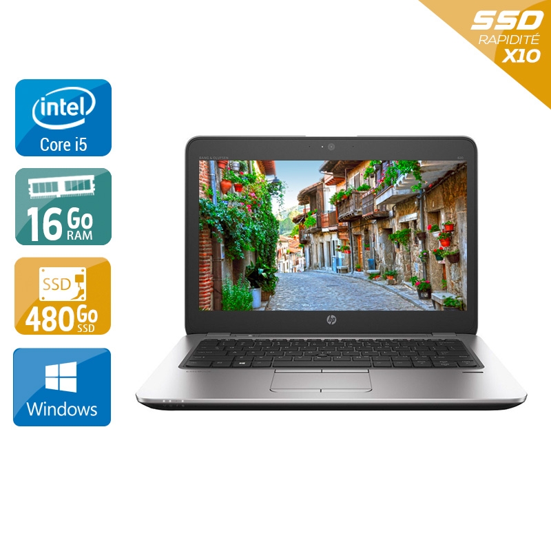 HP EliteBook 820 G3 12,5'' i5 Gen 6 - 16Go RAM 480Go SSD Windows 10  Bon étatOccasion certifiée reconditionnée Bon état -  reconditionné disponible sur Kiatoo