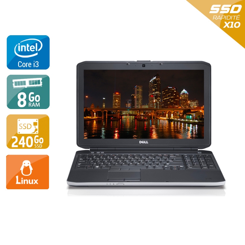 Dell Latitude e5530 15,6" i3  - 8Go RAM 240Go SSD Linux