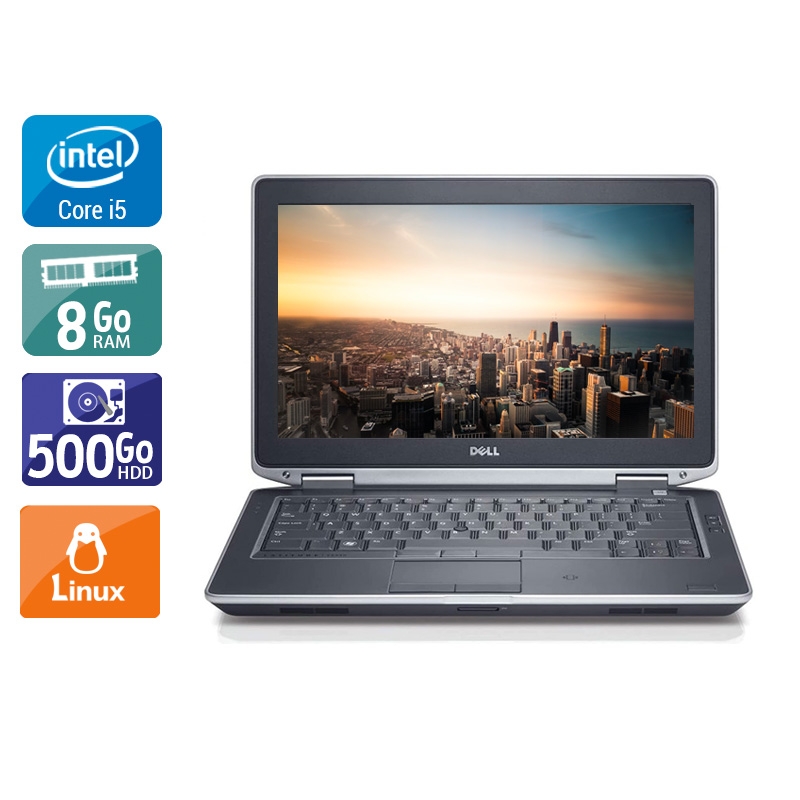 Dell Latitude e6320 13,3" i5  - 8Go RAM 500Go HDD Linux