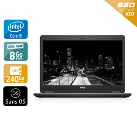 Dell Latitude e7440 13,3" i5  - 8Go RAM 240Go SSD Sans OS