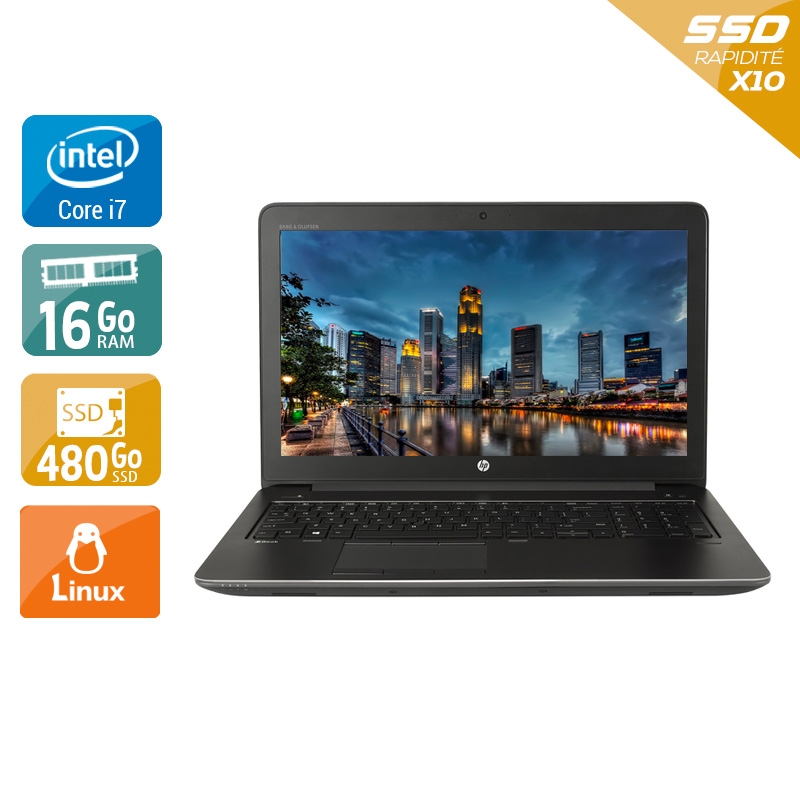 HP ZBook 15 G3 15,6'' i7 Gen 6  - 16Go RAM 480Go SSD Linux - Etat du Produit : Bon état  Bon étatOccasion certifiée reconditionnée Bon état -  reconditionné disponible sur Kiatoo