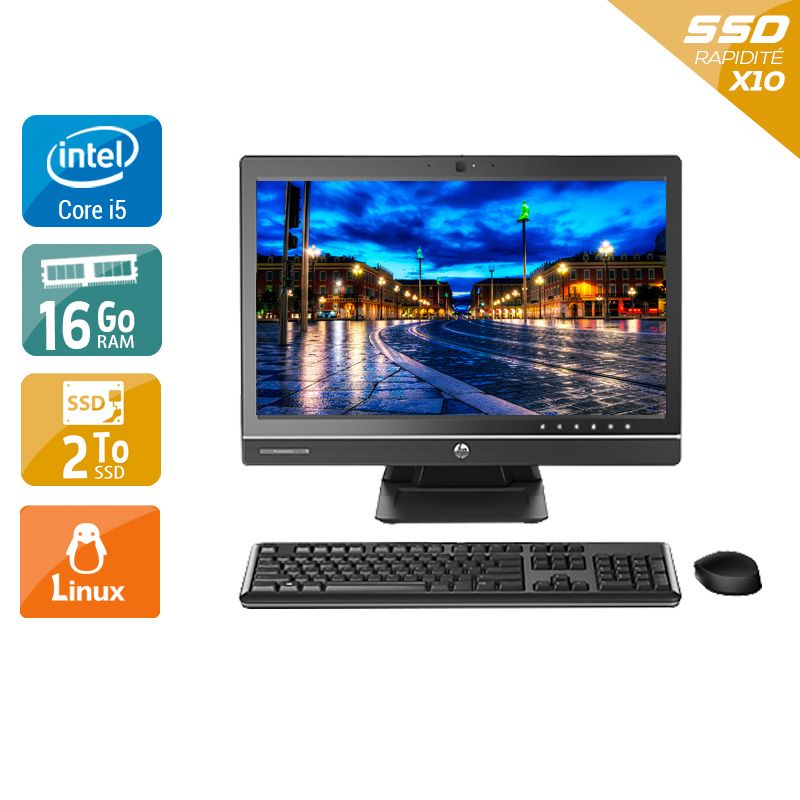 HP ProOne 600 G1 AIO i5 21" - 16Go RAM 2To SSD Linux