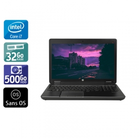 HP ZBook 15 G2 i7 - 32Go RAM 500Go HDD Sans OS