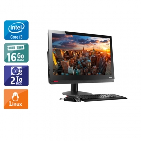 Lenovo ThinkCentre M910Z AIO i3 Gen 7 24" - 16Go RAM 2To HDD Linux